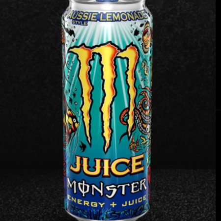 Monster Energy Juice Aussie Style Lemonade Juice + Energy Drink 16 Fl Oz