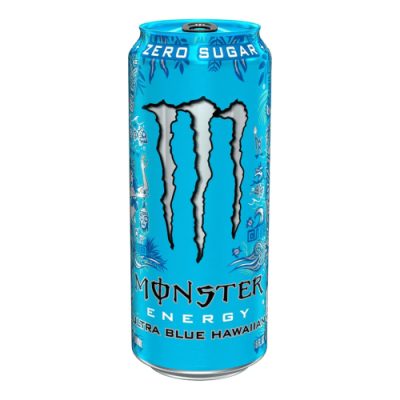 Monster Ultra Blue Hawaiian Zero Sugar Energy Drink 16 Fl Oz