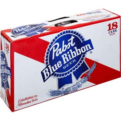 Pabst Blue Ribbon Beer 18 Pack 12 Fl Oz Cans