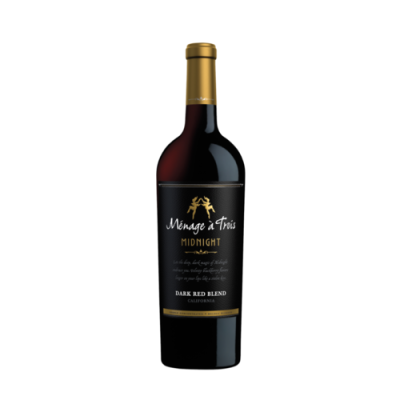 Menage a Trois Dark Red Blend Midnight California Wine 750 Ml