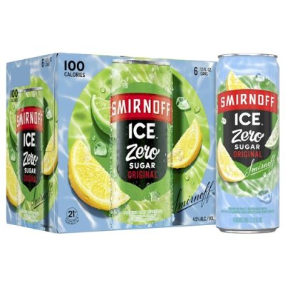 Smirnoff Ice Malt Beverage, Zero Sugar, Original