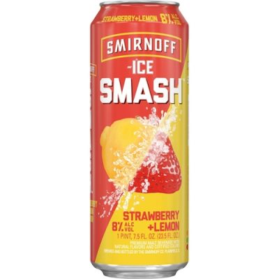 Smirnoff Ice Strawberry + Lemon Smash – 23.5 Fl Oz Can