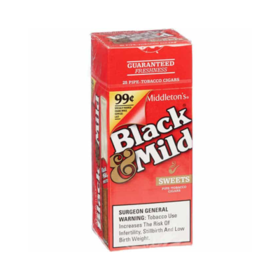Black & Mild Cigars Sweets Plastic Tip