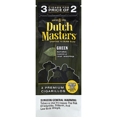 Dutch Masters Cigarillos, Premium, Green