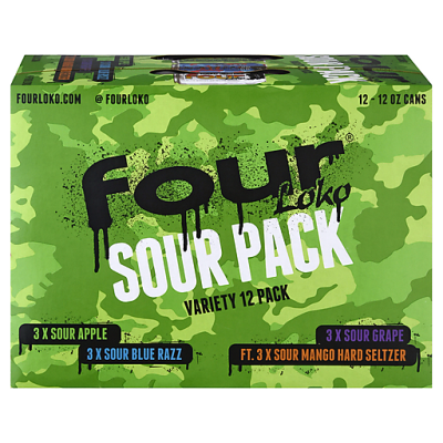 Four Loko Beer Sour Pack, Variety 12 Pack