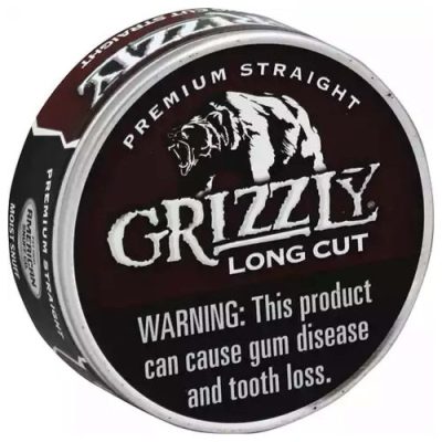 Grizzly Snuff, Moist, Premium Straight, Long Cut