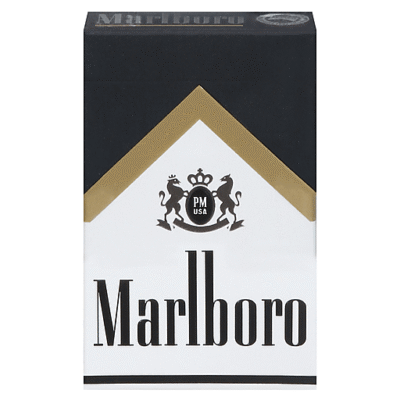 Marlboro Cigarettes, Class A, Black, Gold Pack