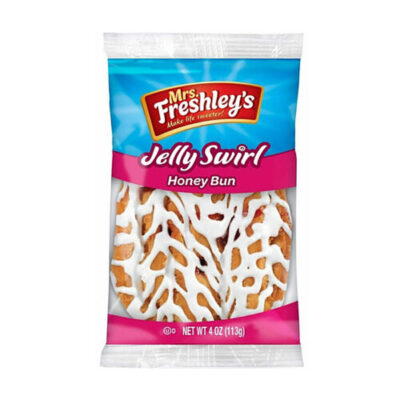 Mrs Freshley’s Jelly Swirl Honey Bun 4 Oz. Wrapper