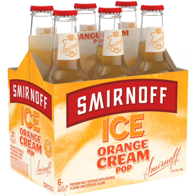 Smirnoff Ice Orange Cream Pop 6pk Bottle
