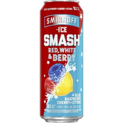 Smirnoff Ice Smash Red/White & Berry Beer 23.5 Fl Oz Can