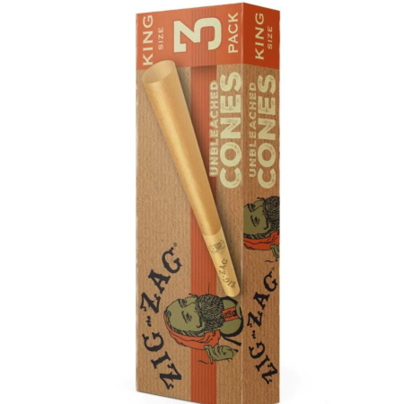 Zig zag king size unbleached paper cones