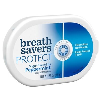 BreathSavers Protect Mints, Sugar Free, Peppermint
