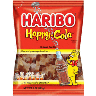 Haribo Happy Cola Gummi Candy – 5-oz. Bag