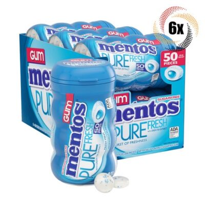 Mentos Pure Fresh Watermelon Sugar Free Chewing Gum 50 Piece Tub