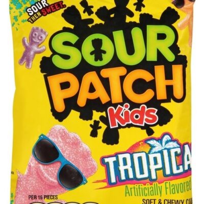 Sour Patch Kids Tropical Soft & Chewy Candy Bag – 8 Oz