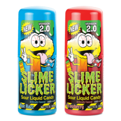 Toxic Waste Slime Licker Ages 4 & Up Blue Razz Sour Liquid Candy