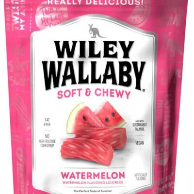 Wiley Wallaby Soft & Chewy Watermelon Licorice 7.05 Oz