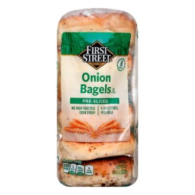 First Street Bagels, Onion, Pre-Sliced