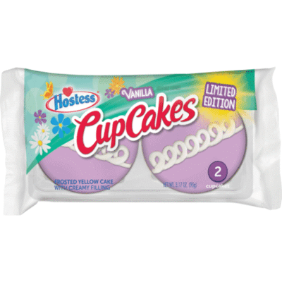 Hostess Vanilla Cup Cakes Single Serve, 2 Count, 3.17 Oz