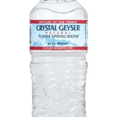 Crystal Geyser Alpine Spring Water  flat top – 1 LT