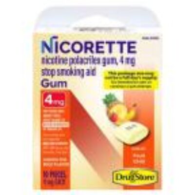 NICORETTE GUM FRUIT CHILL 4MG 10CT