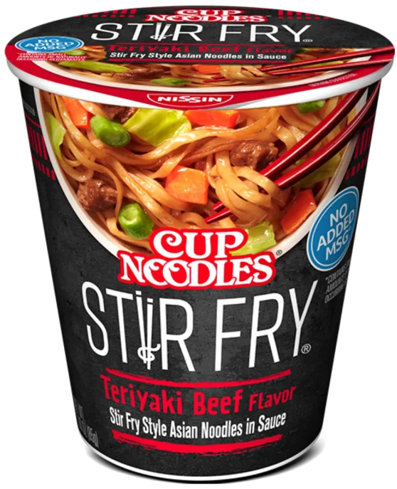 Nissin Cup Noodles Stir Fry Teriyaki Beef 1 Cup
