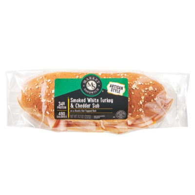 Market Sandwich Smoked White Turkey & Cheddar Sub Sandwich
