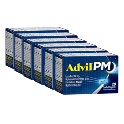 Advil PM Pain Reliever/Nighttime Sleep Aid, Caplets