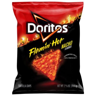 Doritos Flamin’ Hot Nacho Flavored, Tortilla Chips