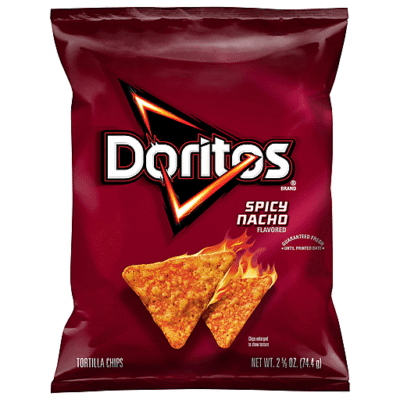 Dorito’s Spicy Nacho Flavored, Tortilla Chips