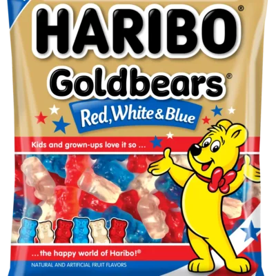 Haribo Red, White & Blue Goldbears Gummi Candy 4 Oz Bag