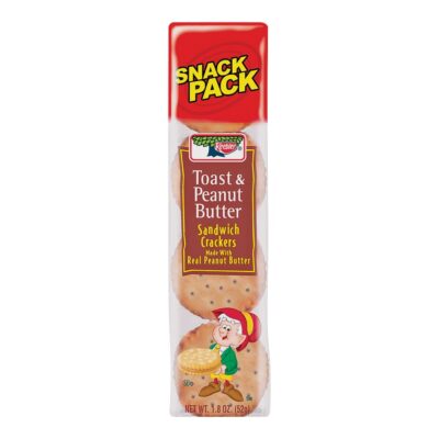 Keebler Sandwich Crackers, Toast & Peanut Butter, Big Snack Pack