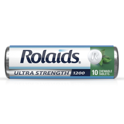Rolaids Ultra Strength, 10 Chewable Tablets, Mint