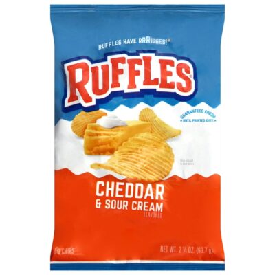 Ruffles Cheddar Sour Cream Potato Chips – 2.25oz