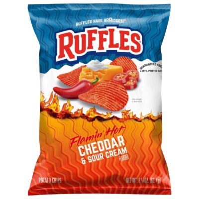 Ruffles Potato Chips Flamin’ Hot Cheddar & Sour Cream