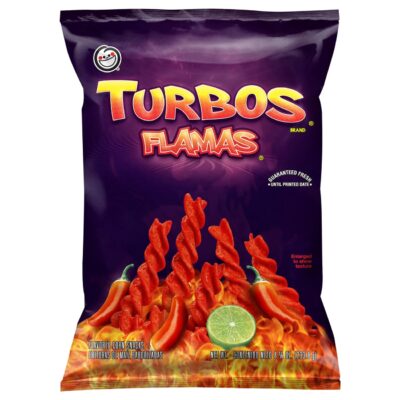 Sabritas Turbos Flamas Flavored Corn Snacks 233.8g