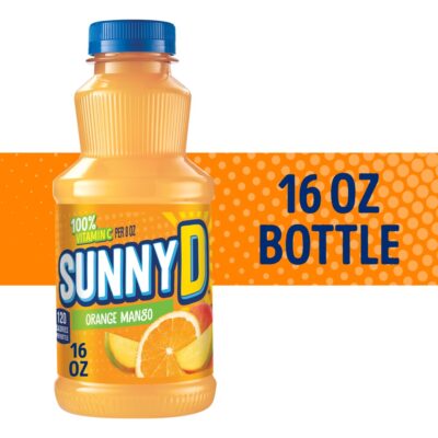 Sunny D Orange Mango Citrus Punch Juice 16 Fl. Oz. Plastic Bottle