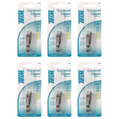 Trim Nail Care Fingernail Clipper With File 12979
