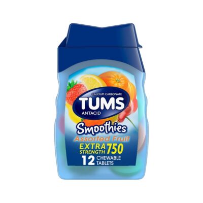 Tums Antacid, Smoothies, Extra Strength 750, Chewable Tablets, Assorted Fruit