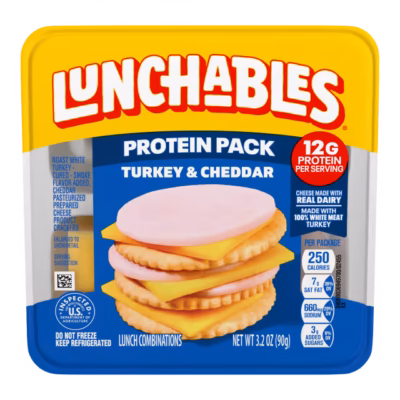 Lunchables Turkey & Cheddar Protein Pack 3.2OZ