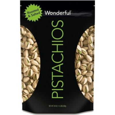 Wonderful Pistachios, No Shells, Roasted And Salted, 2.5 Ounce Bag