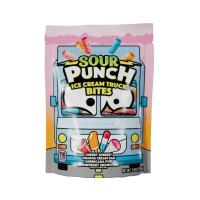 Sour Punch Ice Cream Truck Bites Assorted Flavors 9oz Bag