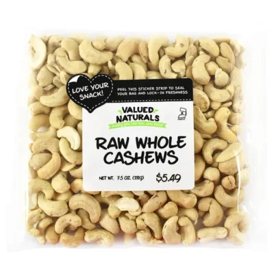 Valued Naturals Raw Whole Cashews 7.5 oz