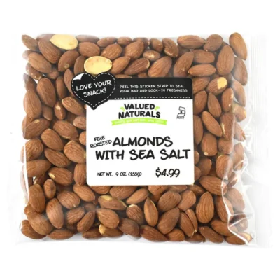 Valued Naturals Fire Roasted With Sea Salt Almonds 9 oz