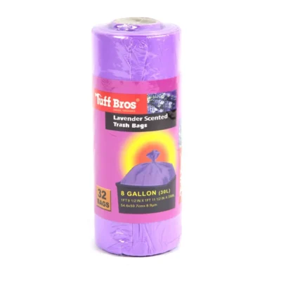 TUFF BROS TRASH BAG 8GAL 32CT ASST CLR & SCENTS