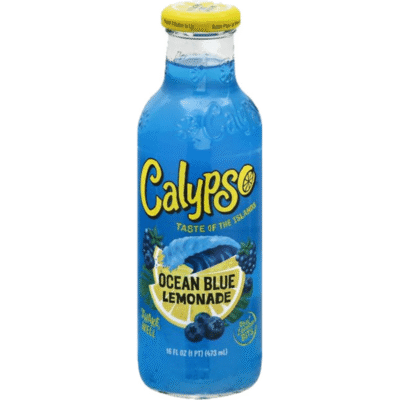 Calypso Ocean Blue Lemonade – 16 Fl Oz Glass Bottle